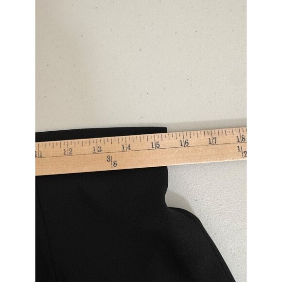 VTG Joseph Ribkoff high waist wide leg chiffon‎ Overlay pants black 90s sz 14 - Picture 6 of 10